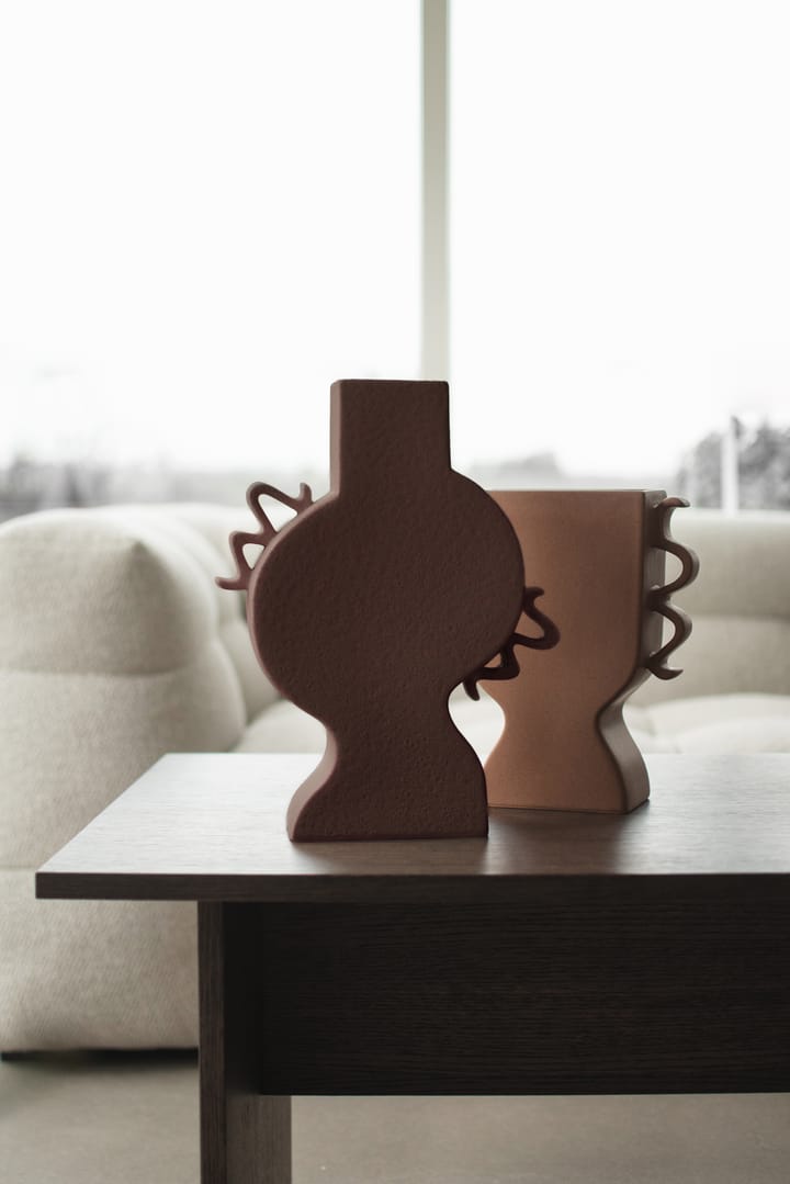 Płaski wazon 33 cm, Brązowy DBKD