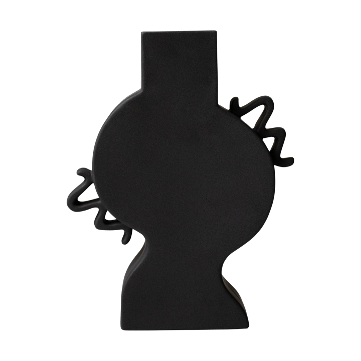 Płaski wazon 33 cm - Czarny - DBKD