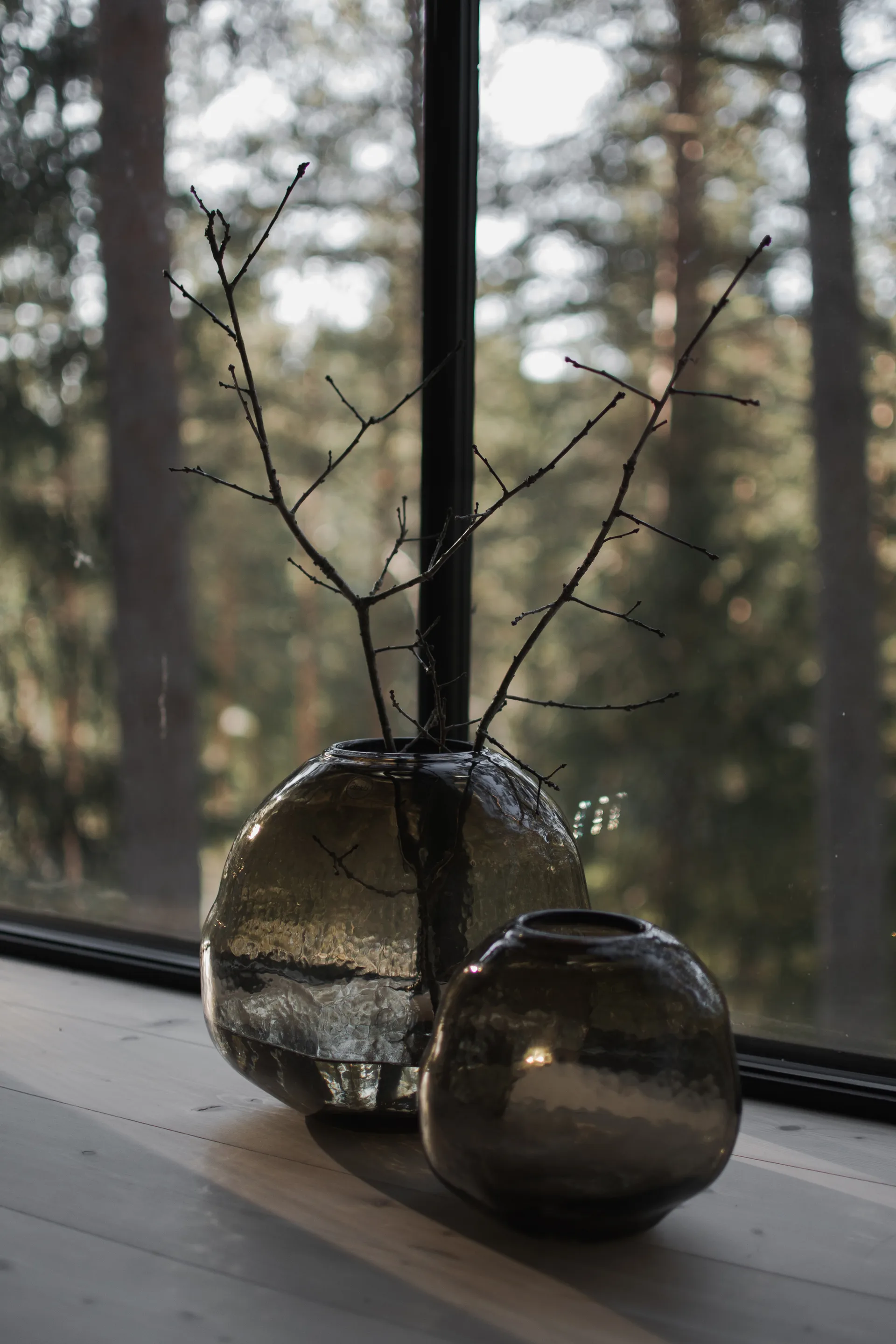 Pebble wazon brązowy, Stor Ø28 cm DBKD