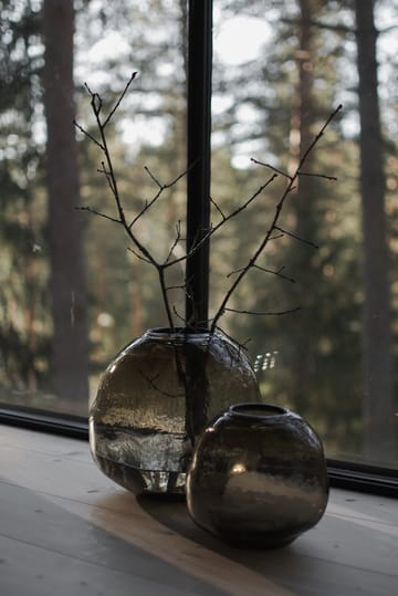 Pebble wazon brązowy - Stor Ø28 cm - DBKD