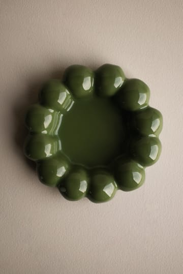 Podstawka na świecę Bright Ø17 cm - Błyszcząca zieleń - DBKD
