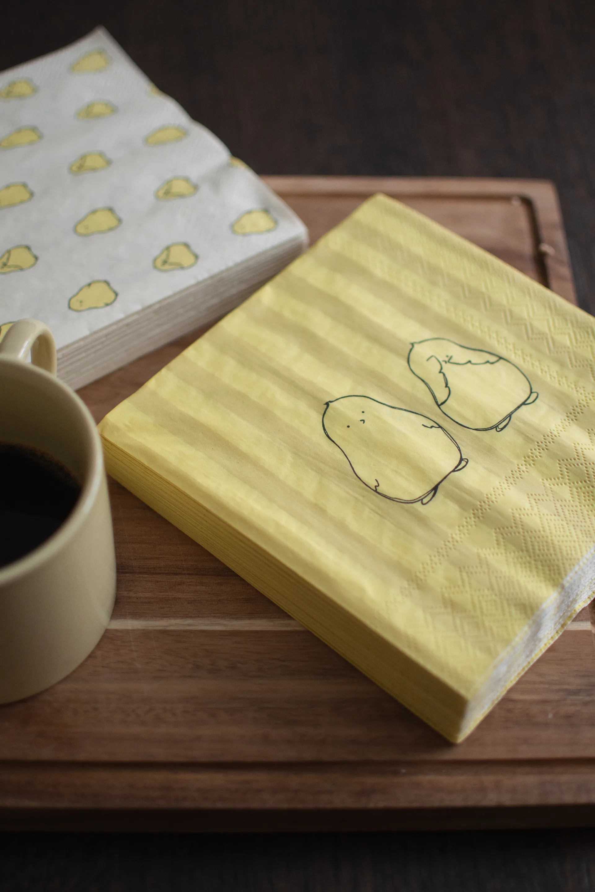 Serwetki Chubby chicken stripe 20 szt., Creme, 33x33 cm DBKD