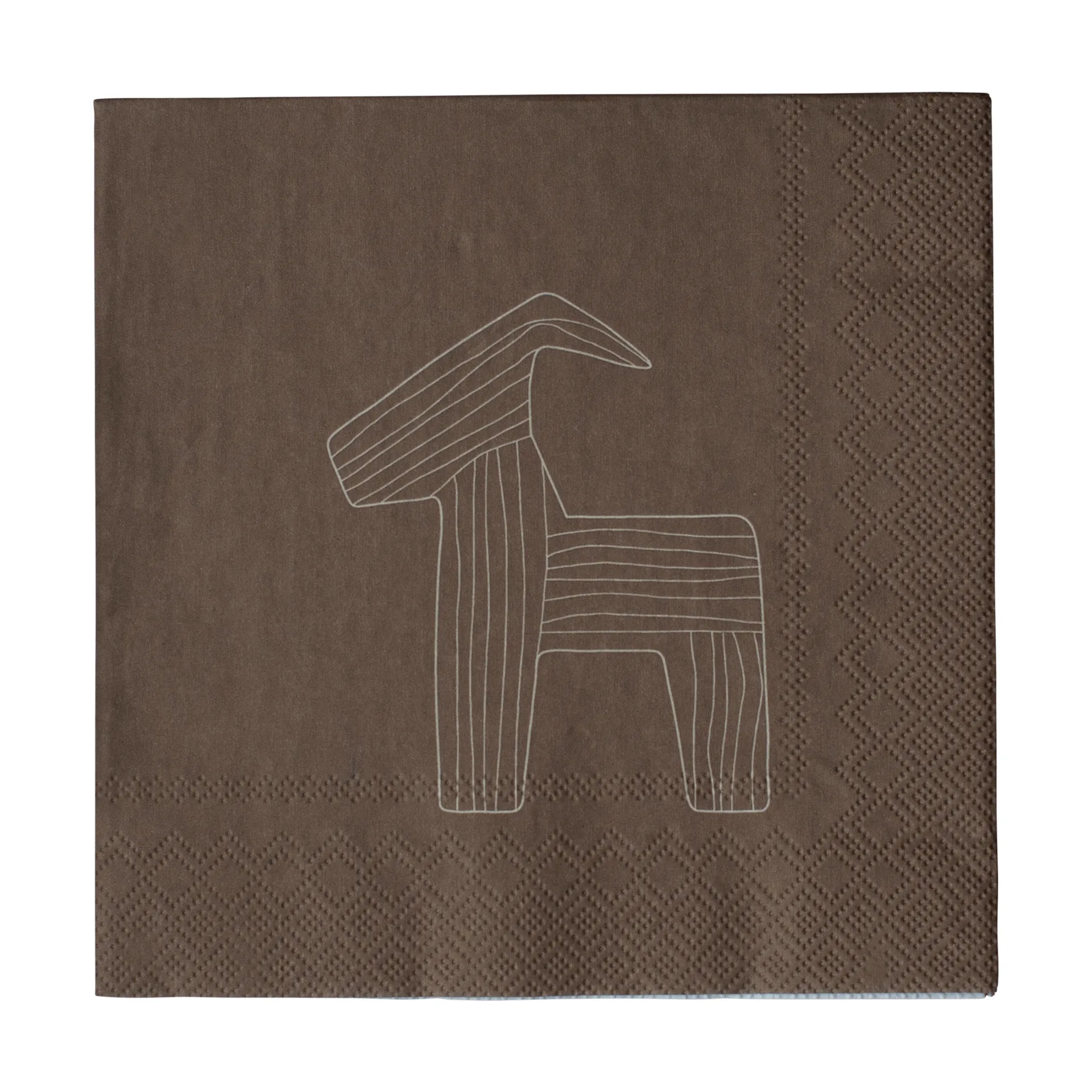 Serwetki papierowe Bruse 33x33 cm, 20 szt., Brown DBKD