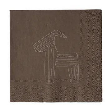 Serwetki papierowe Bruse 33x33 cm, 20 szt. - Brown - DBKD