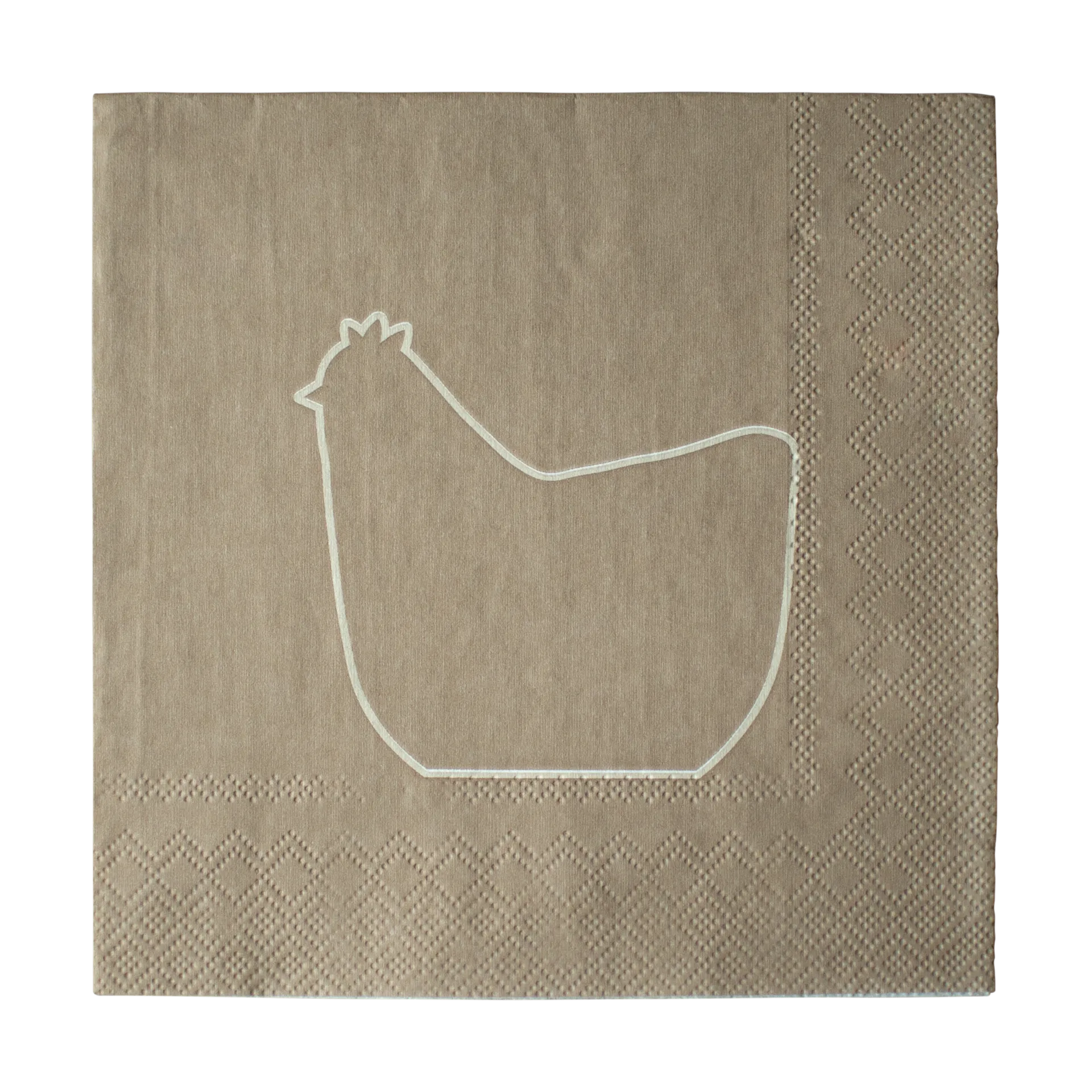 Serwetki papierowe Happy Hen 33x33 cm 20 szt.
, Brown DBKD