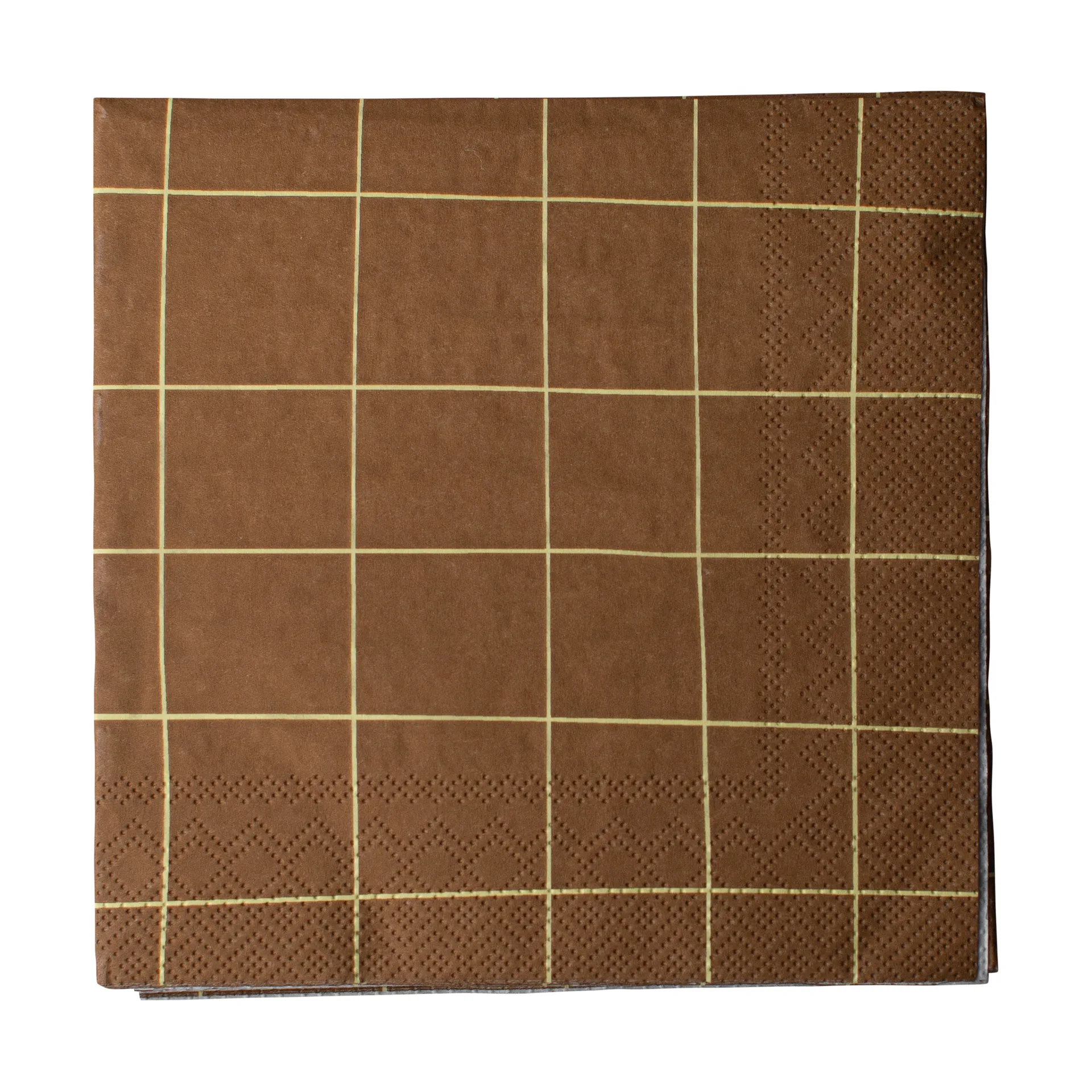 Serwetki papierowe Square 33x33 cm, 20 szt., Brown DBKD