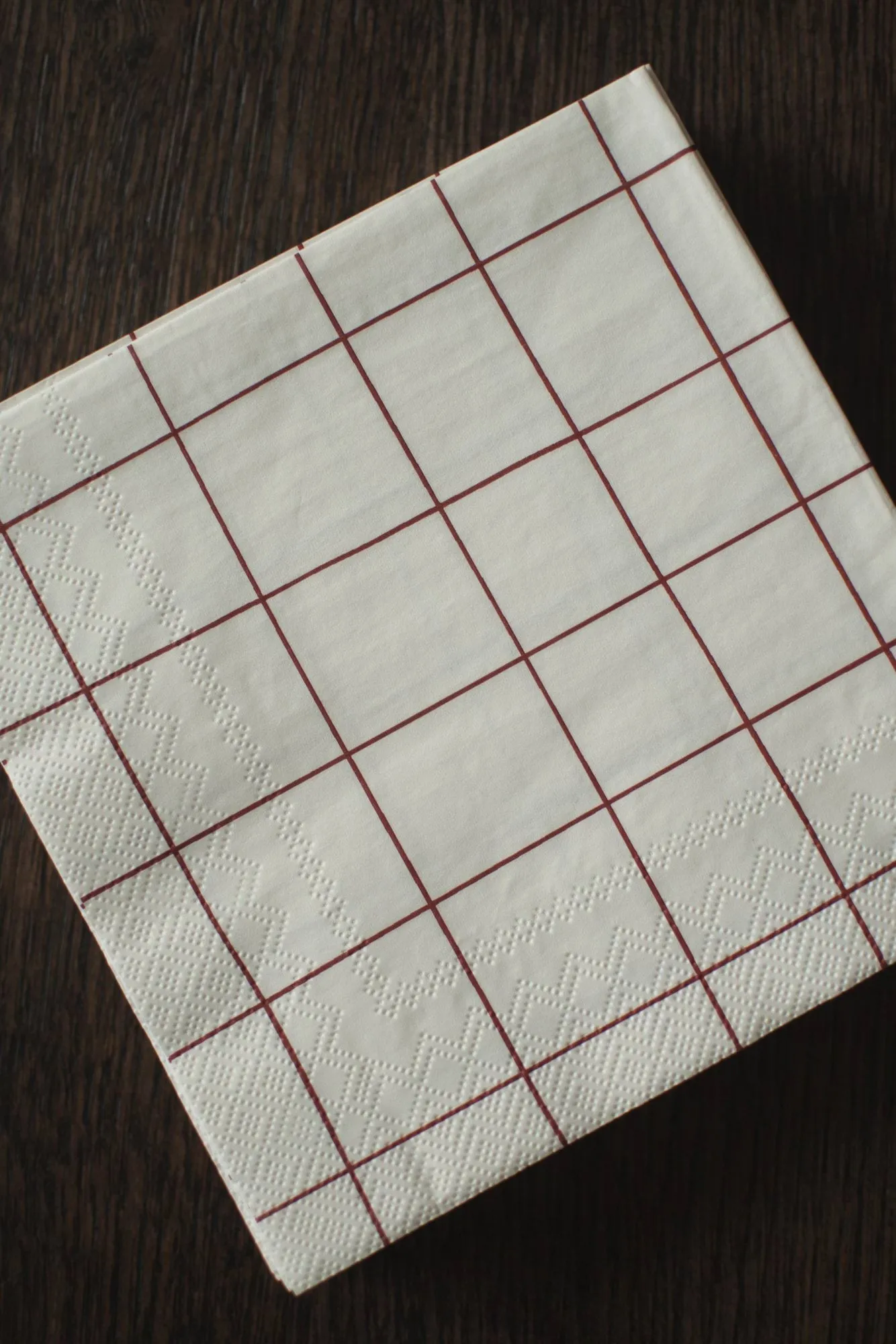Serwetki papierowe Square 33x33 cm, 20 szt., Dark red DBKD