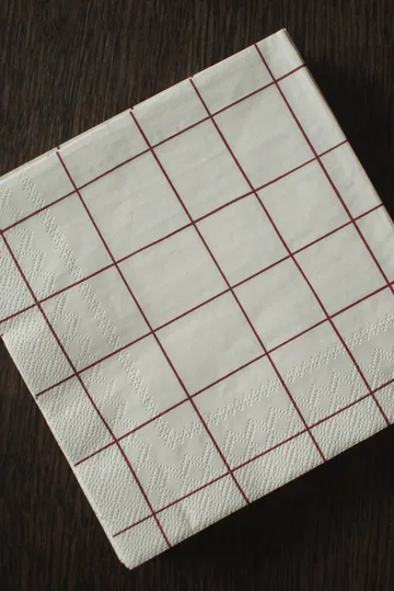 Serwetki papierowe Square 33x33 cm, 20 szt. - Dark red - DBKD