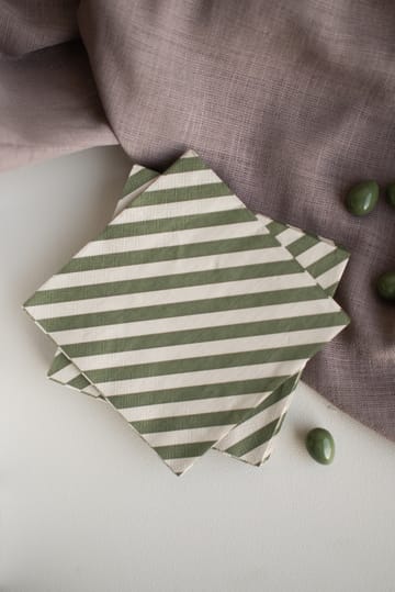 Serwetki papierowe Stripe 33x33 cm 20 szt.
 - Green - DBKD