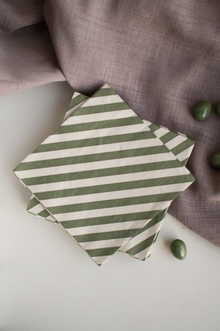 Serwetki papierowe Stripe 33x33 cm 20 szt.
, Green DBKD