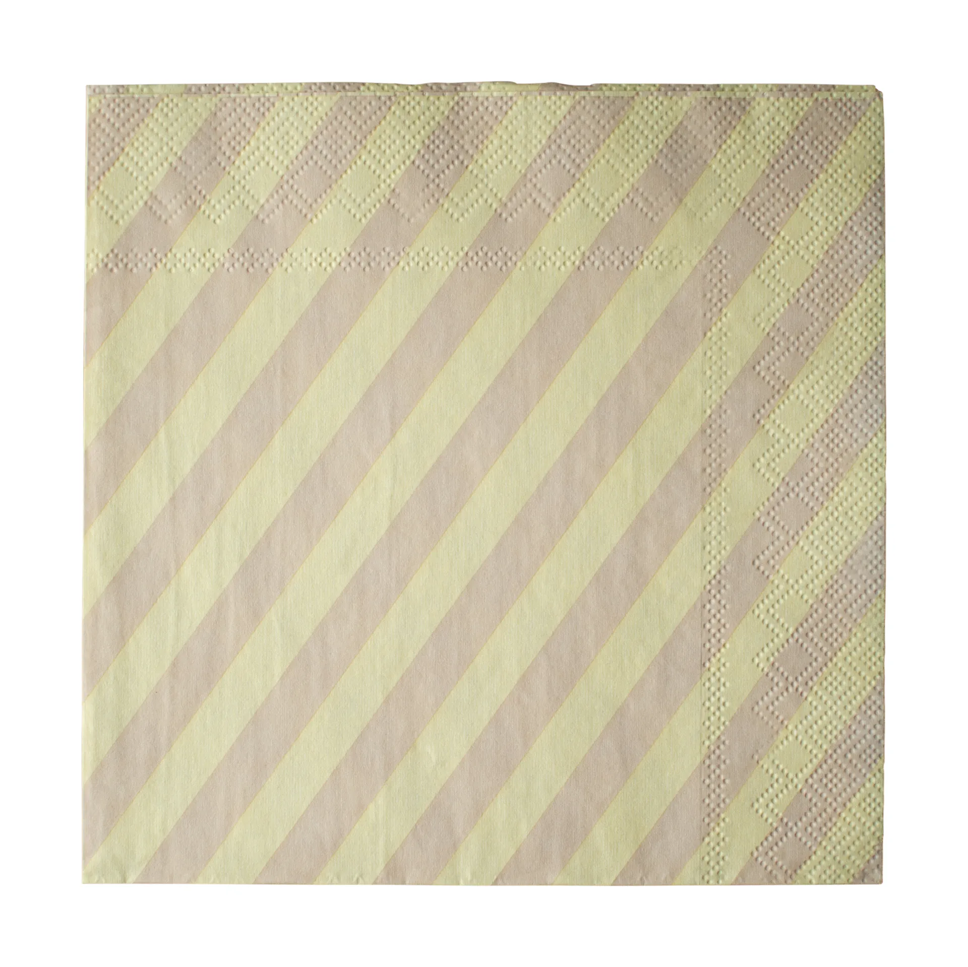 Serwetki papierowe Stripe 33x33 cm, 20 szt., Yellow DBKD