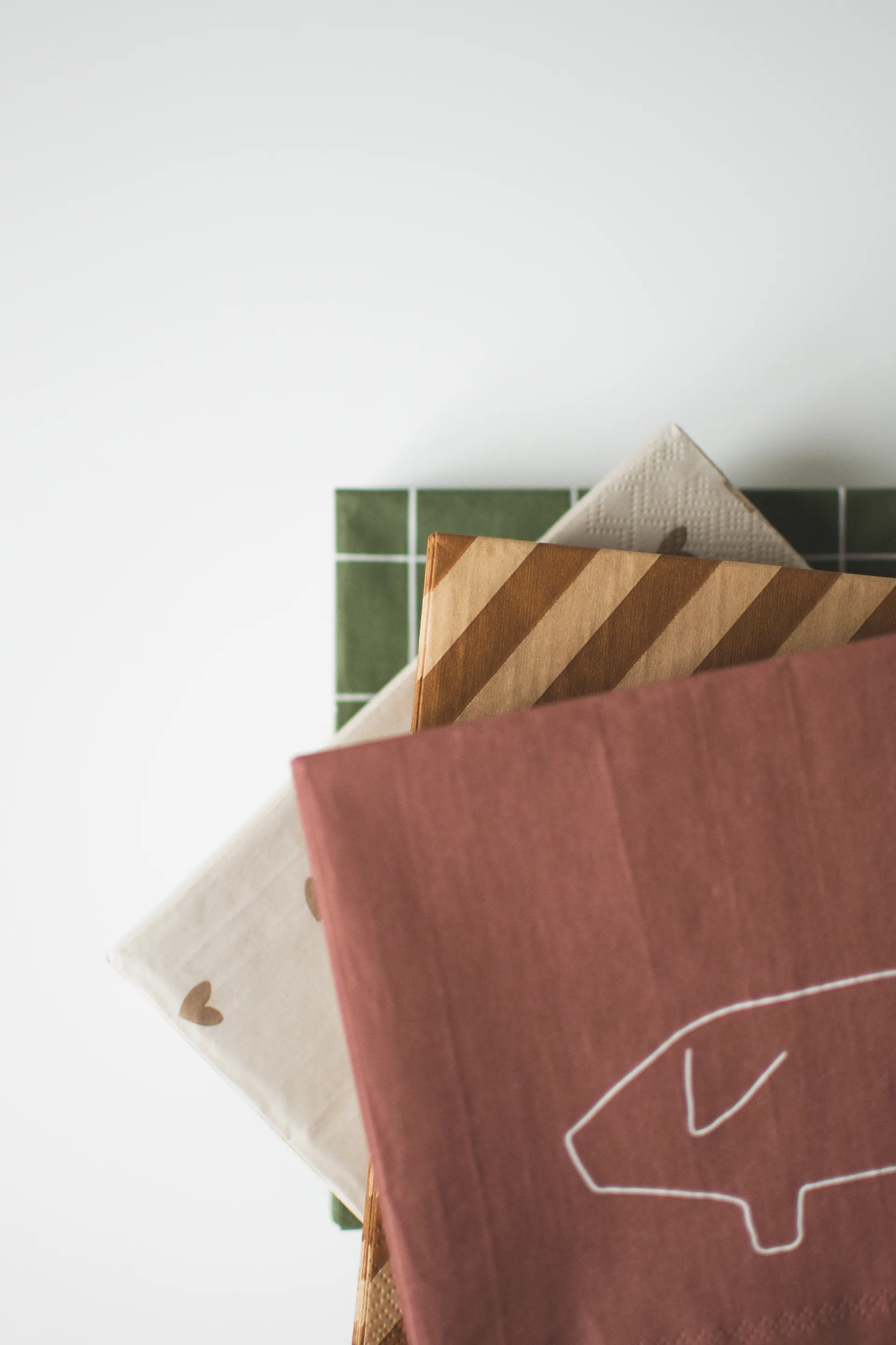 Serwetki papierowe szwedzka świnka 33x33 cm, 20 szt., Czerwony DBKD