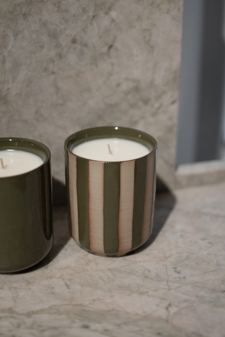 Świeca zapachowa Burn 60 h, Stripe green DBKD