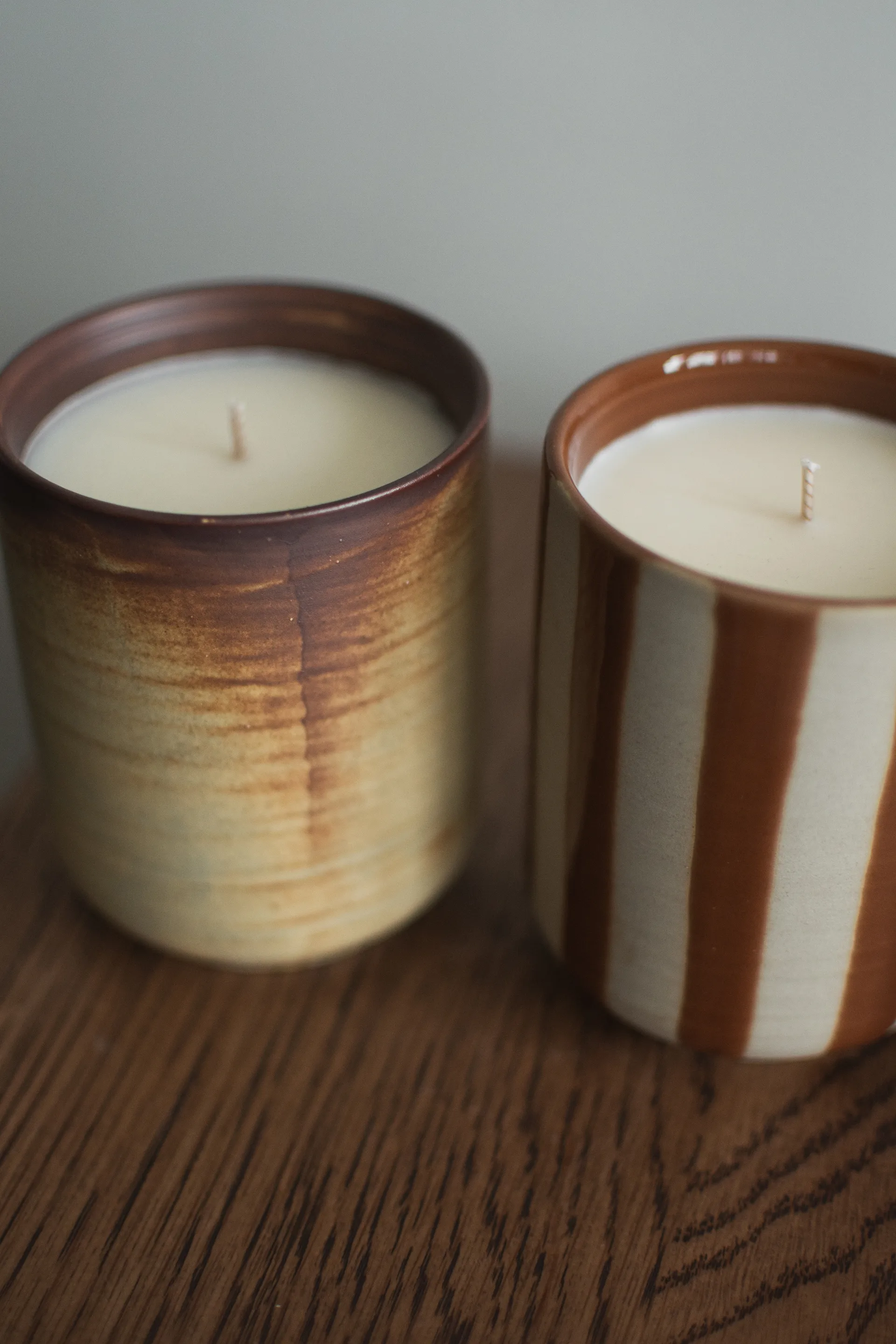 Świeca zapachowa Burn, 60h, Kremowo-brązowy DBKD