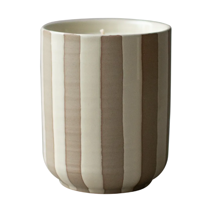 Świeca zapachowa Burn, 60h, Stripe creme DBKD