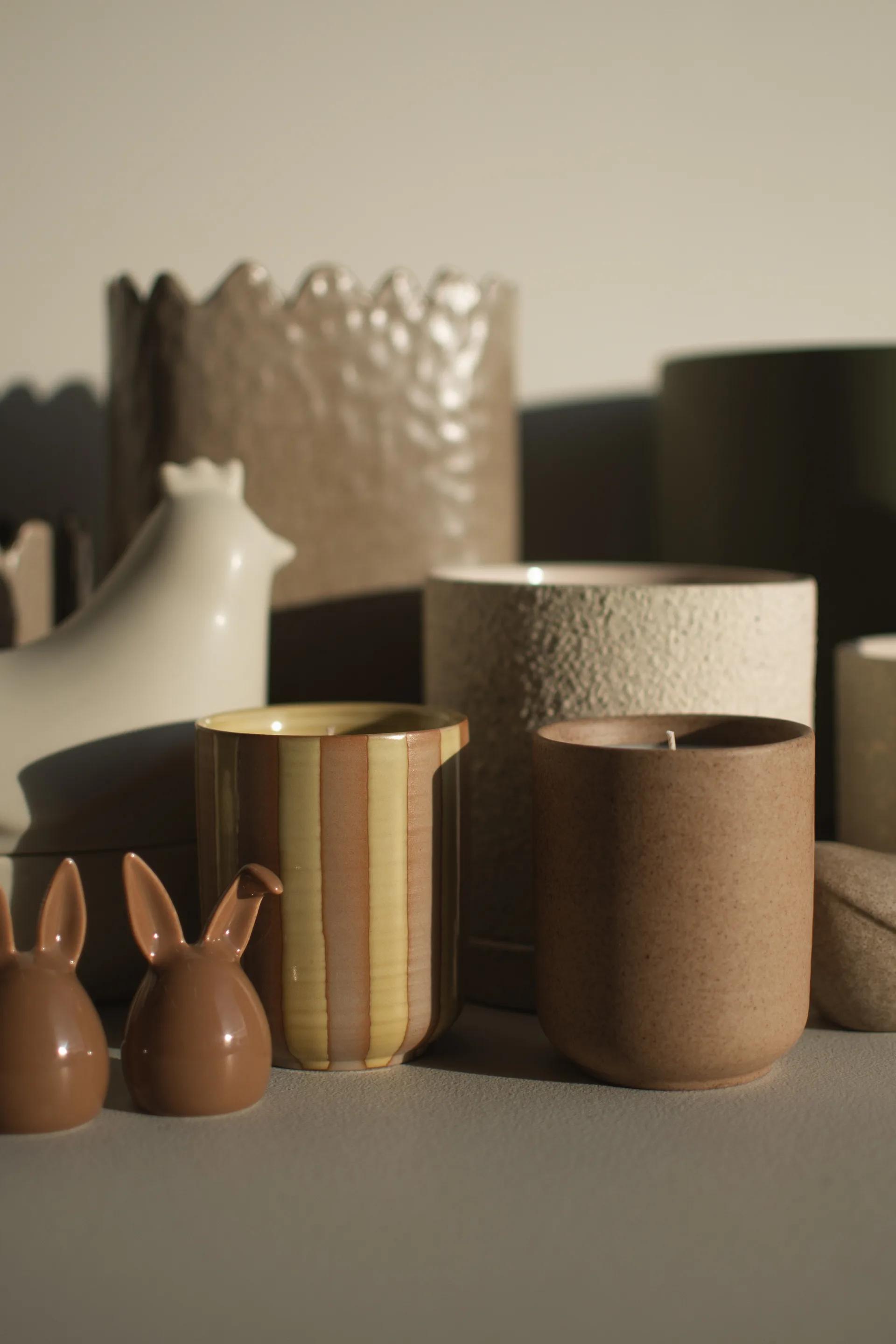 Świeca zapachowa Burn, 60h, Stripe yellow DBKD