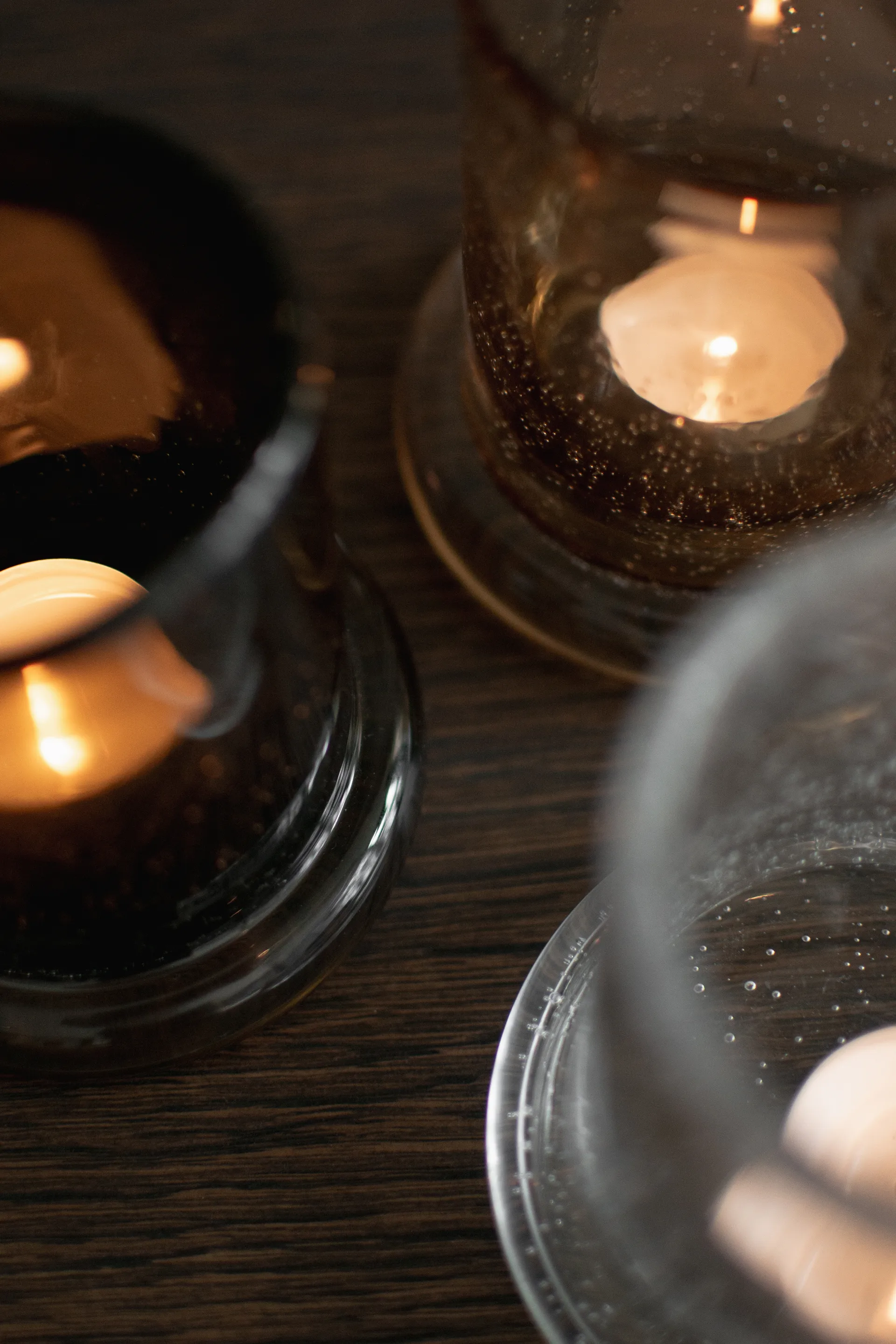 Świecznik Bubble Ø14 cm, Clear DBKD