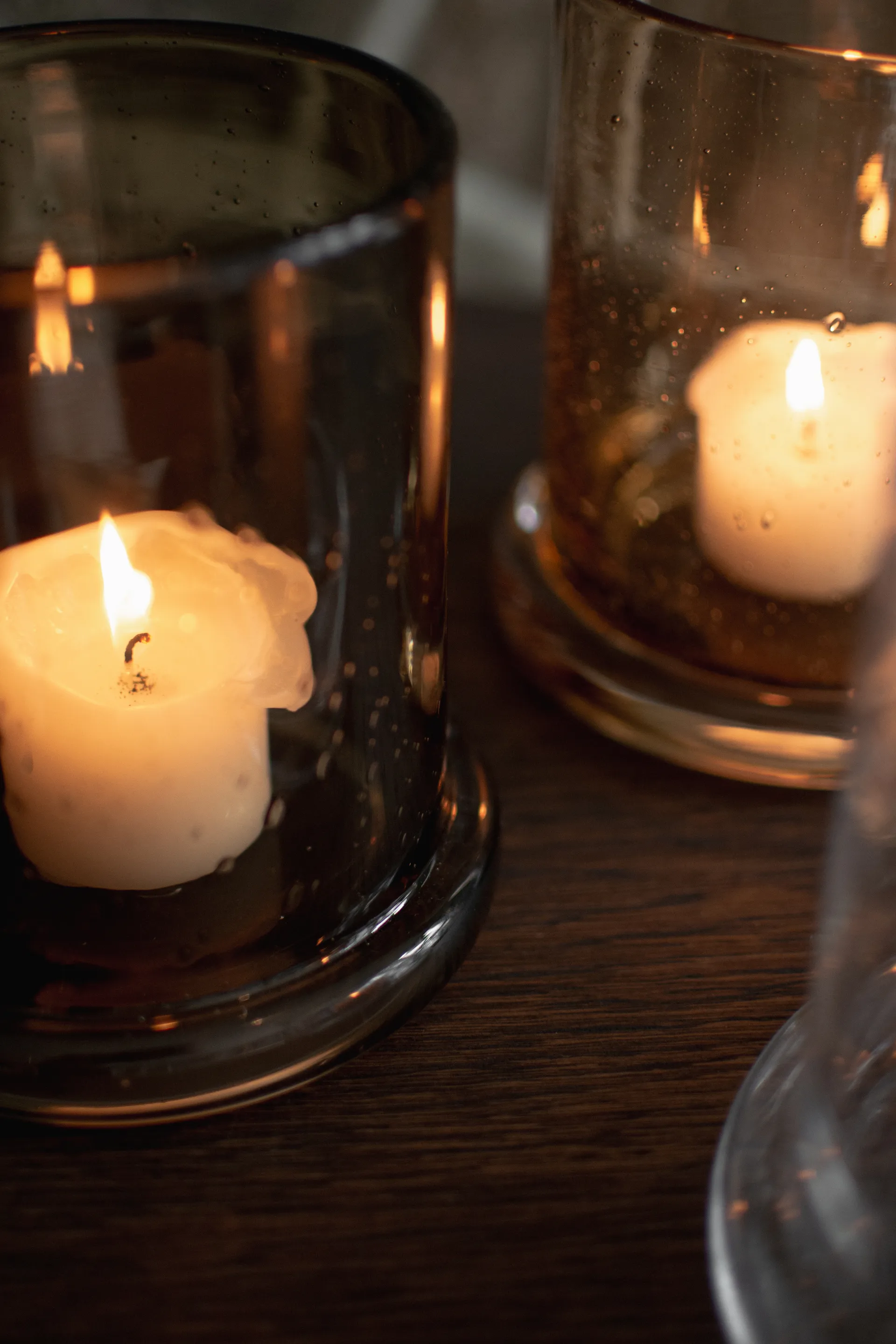 Świecznik Bubble Ø20 cm, Brown DBKD