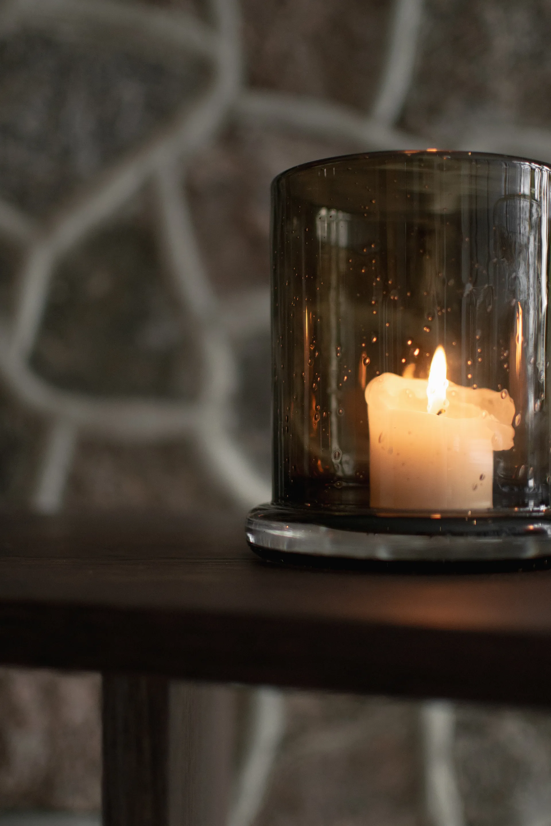 Świecznik Bubble Ø20 cm, Brown DBKD