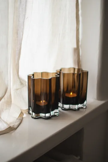 Świecznik Filtr - Brown, Ø11,5x13 cm - DBKD