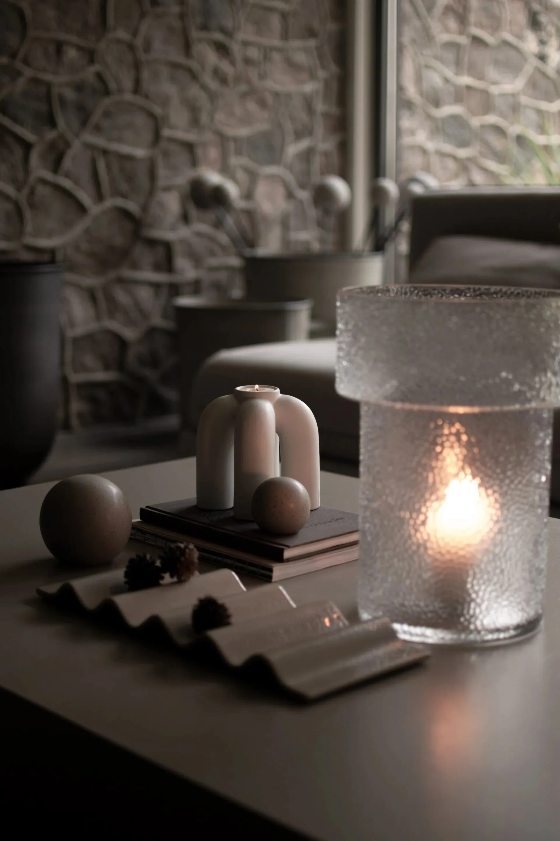 świecznik na tealight Rope 14x14 cm, White DBKD