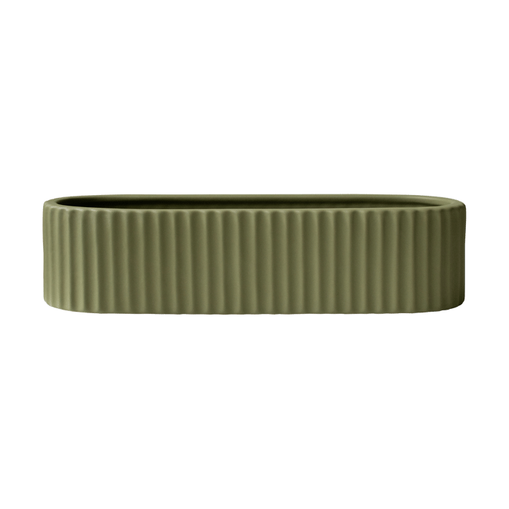 Świecznik Stripe 30 cm - Zielony - DBKD