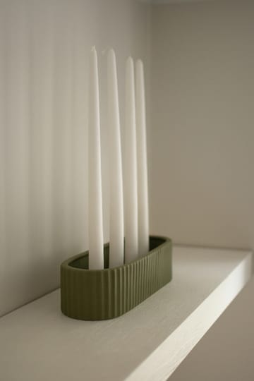 Świecznik Stripe 30 cm - Zielony - DBKD