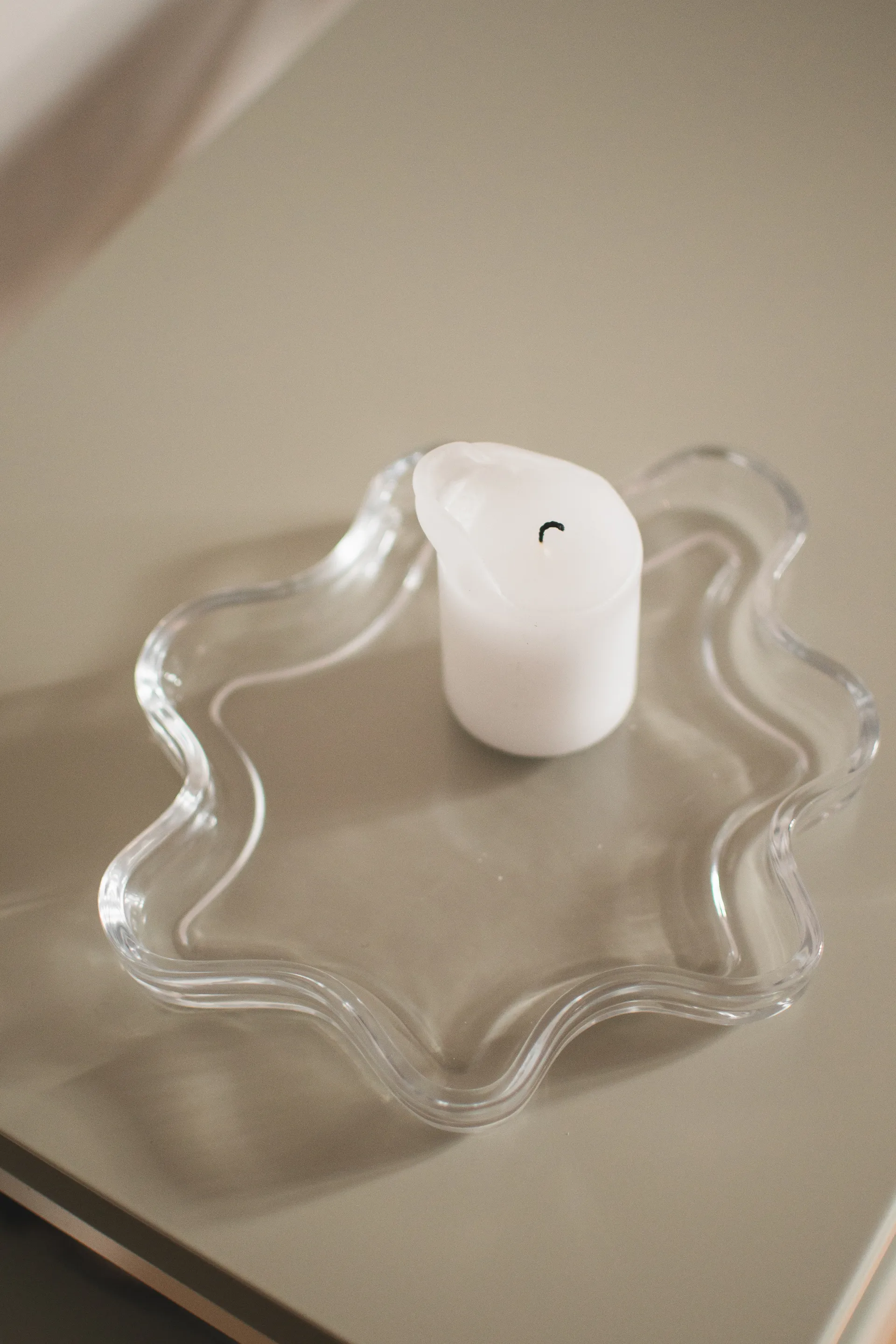 Taca dekoracyjna Filter, Clear, Ø22x2 cm DBKD