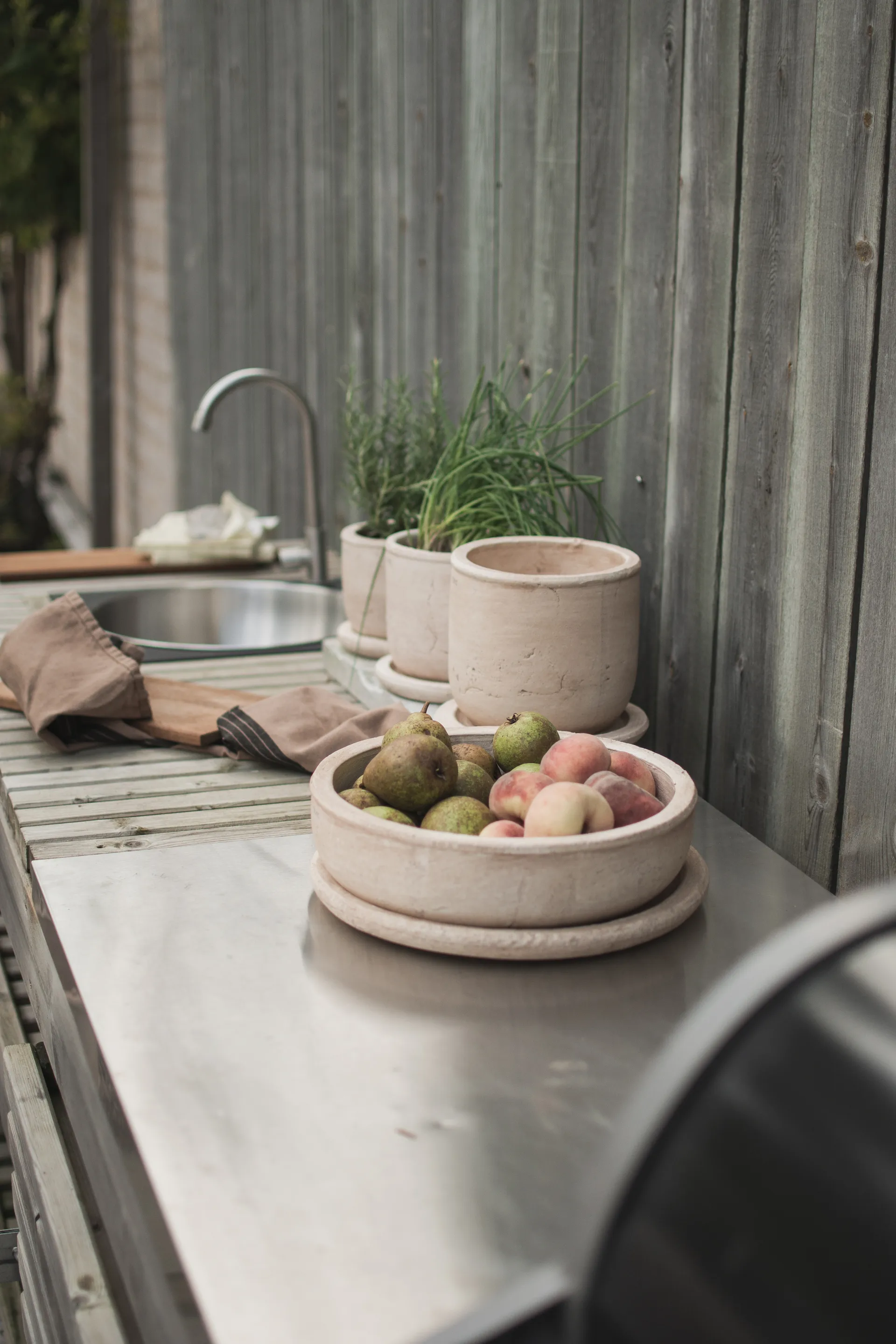 Terra bowl doniczka, Sand, Ø30x10,5 cm DBKD