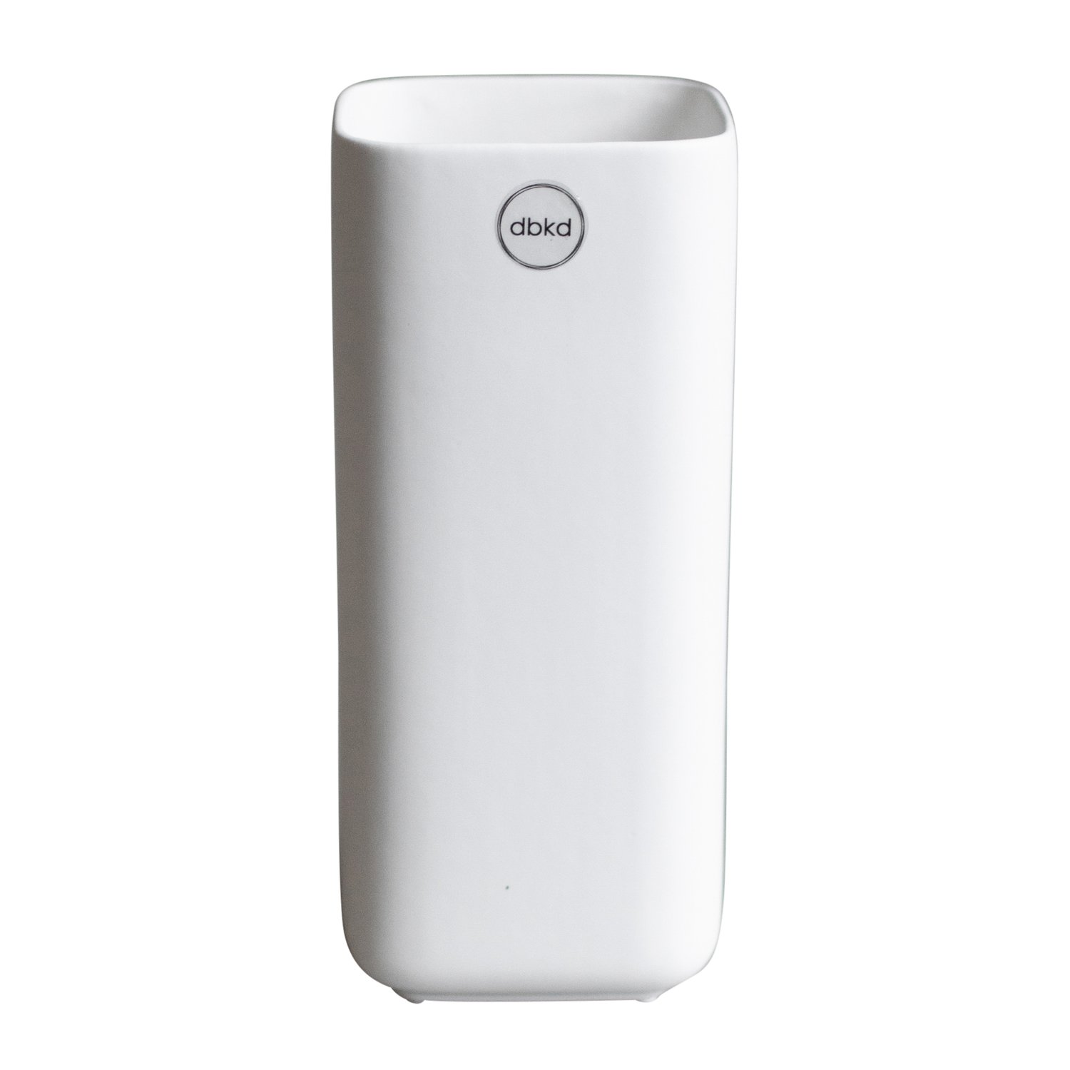 DBKD Wazon Cube 20 cm Matte white | Skandynawski Design | Wazony | Biały