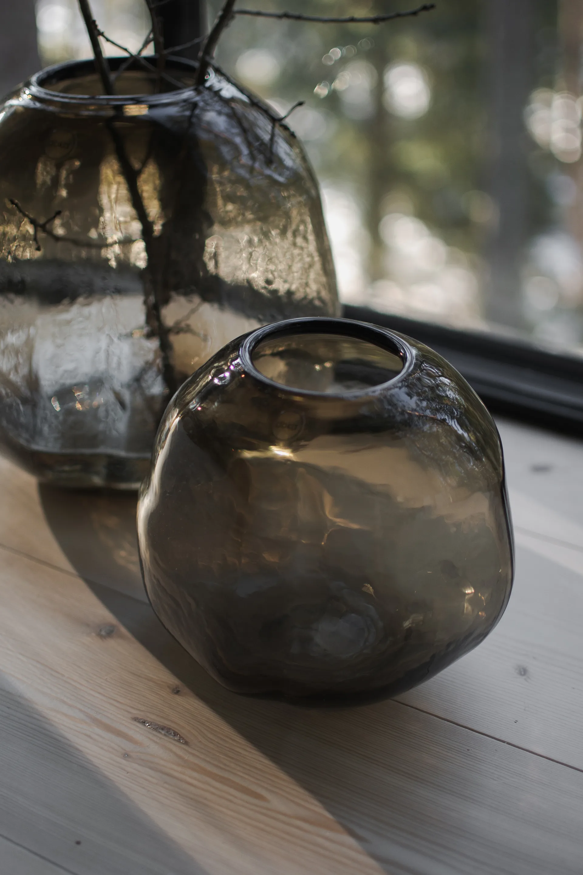 Wazon Pebble, Brązowy, mały Ø20 cm DBKD