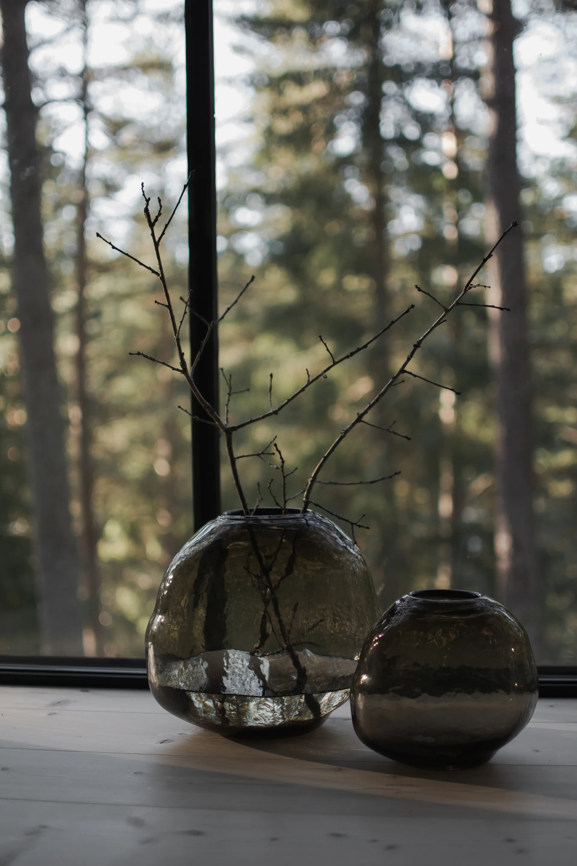 Wazon Pebble, Brązowy, mały Ø20 cm DBKD