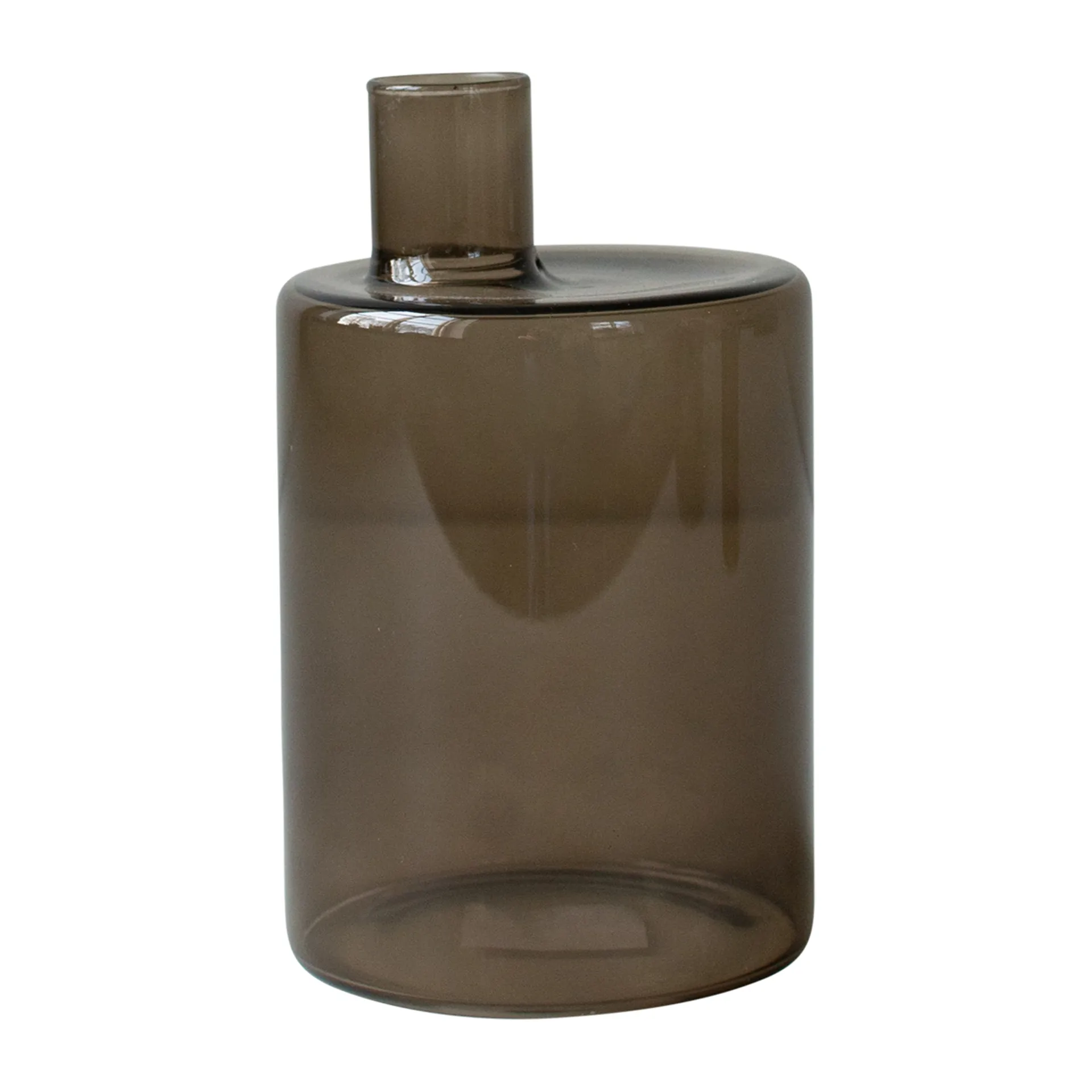 Wazon szklany Pipe brown, Large DBKD