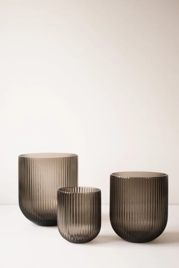 Wazon szklany Simple Stripe brown - Medium - DBKD