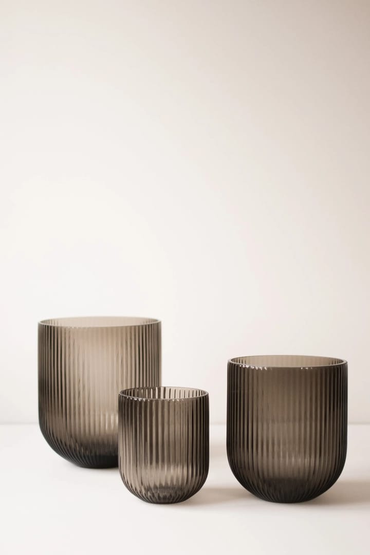 Wazon szklany Simple Stripe brown, Small DBKD