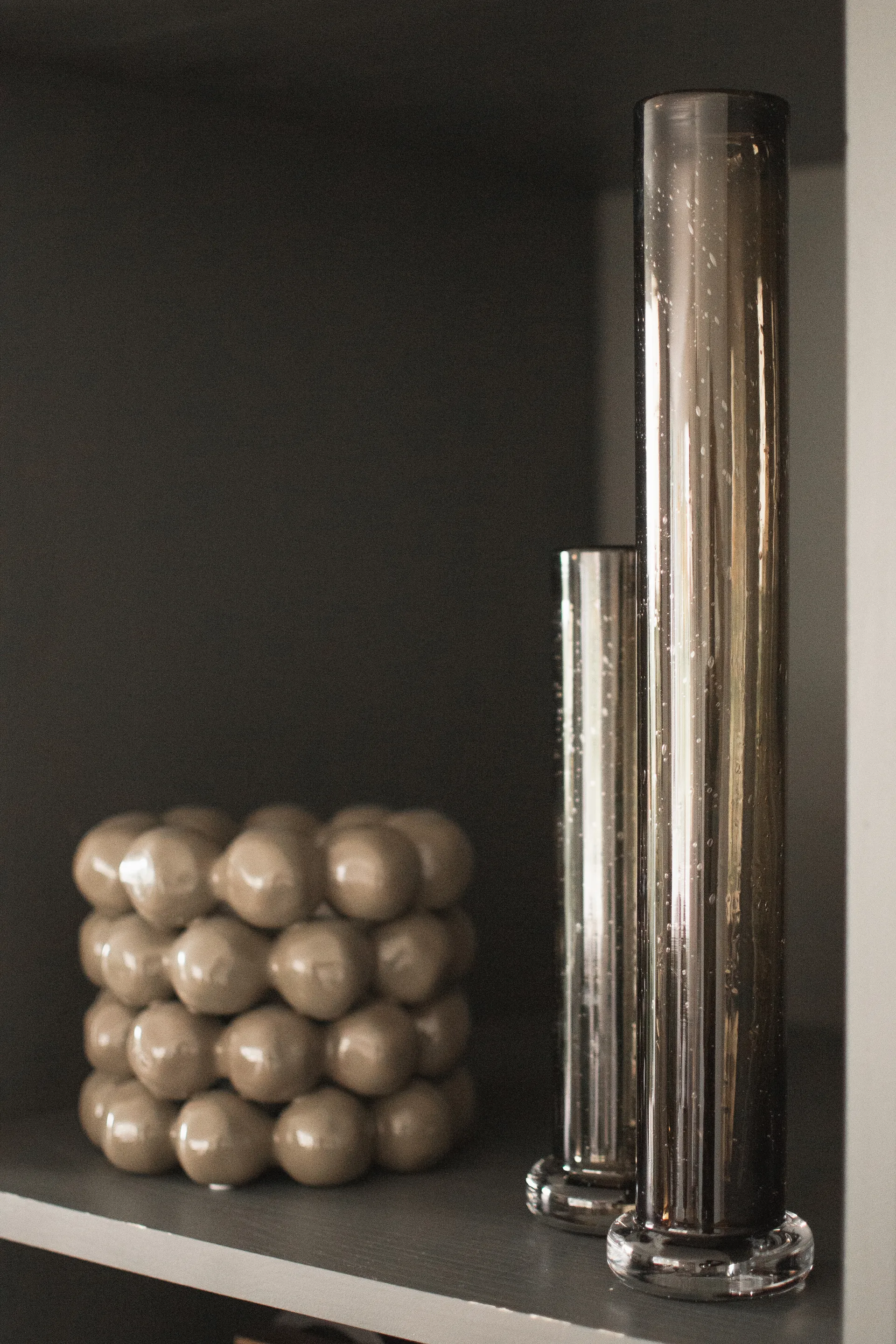 Wazon tall, Brązowy, 40 cm DBKD