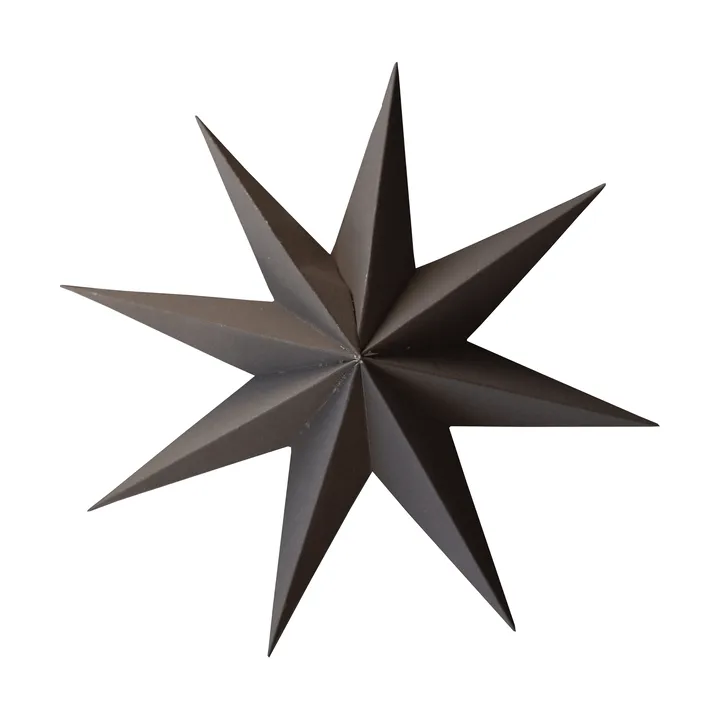 Zawieszka dekoracyjna Paper winter star - Brown, large, Ø19 cm - DBKD