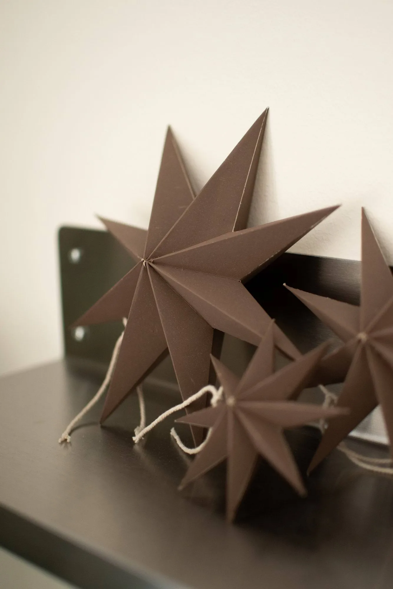 Zawieszka dekoracyjna Paper winter star, Brown, large, Ø19 cm DBKD