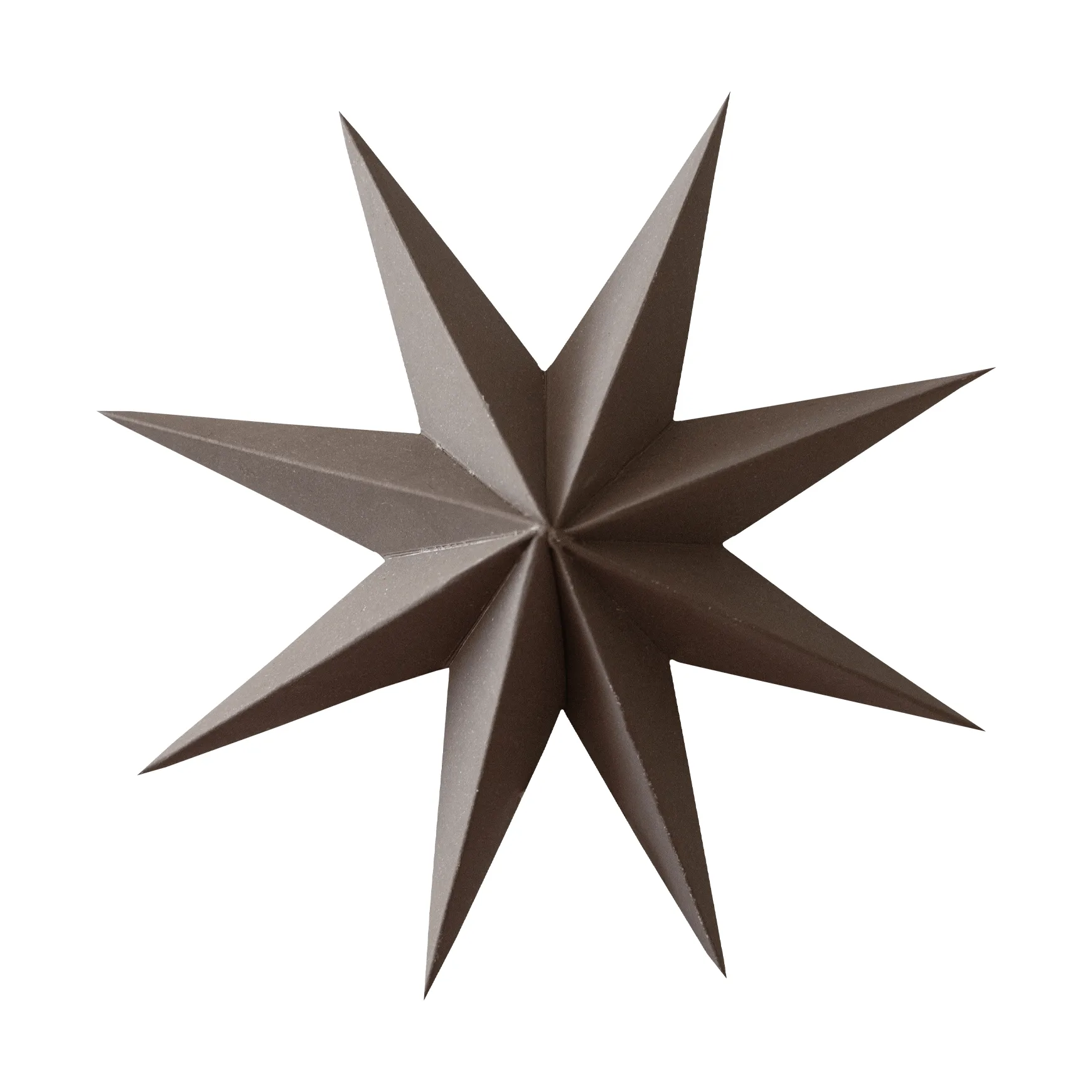Zawieszka dekoracyjna Paper winter star, Brown, medium, Ø14 cm DBKD