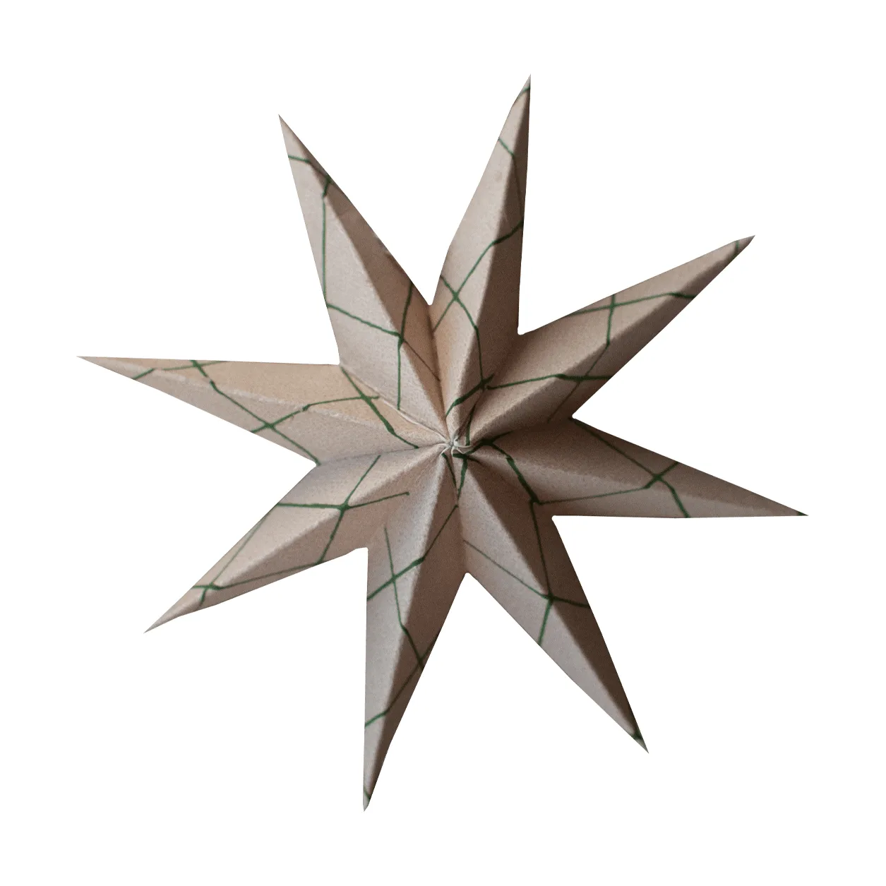 Zawieszka dekoracyjna Paper winter star, Square sand, small, Ø9 cm DBKD
