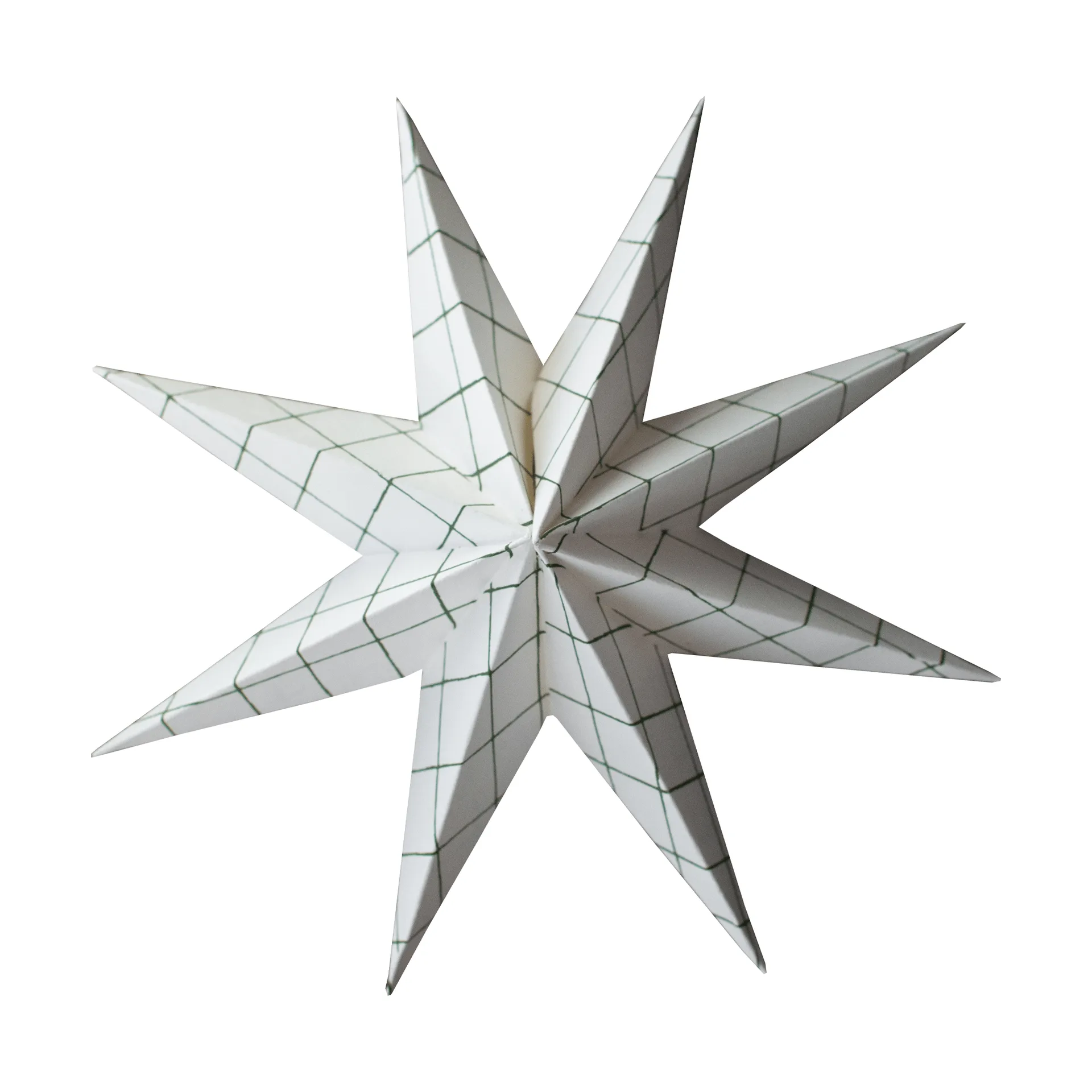 Zawieszka dekoracyjna Paper winter star, Square white, large, Ø19 cm DBKD