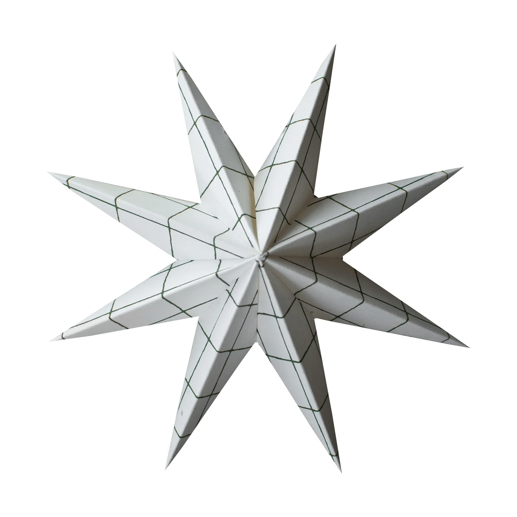 Zawieszka dekoracyjna Paper winter star, Square white, medium, Ø14 cm DBKD