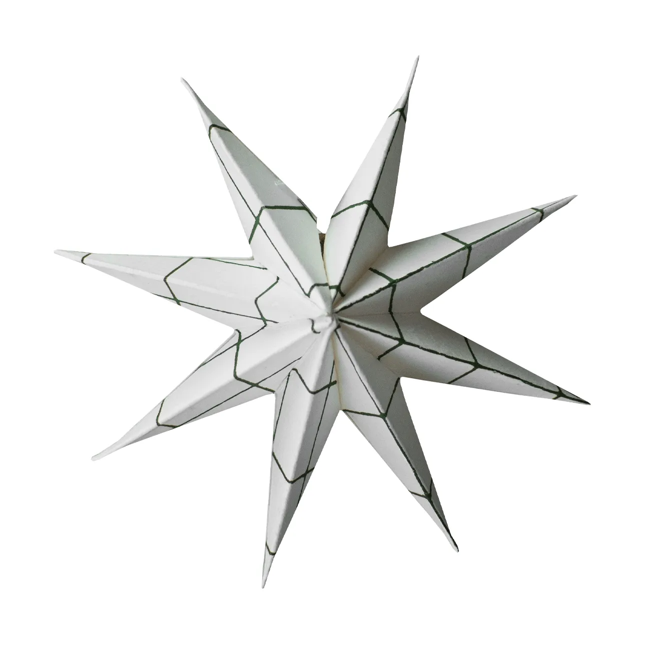 Zawieszka dekoracyjna Paper winter star, Square white, small, Ø9 cm DBKD