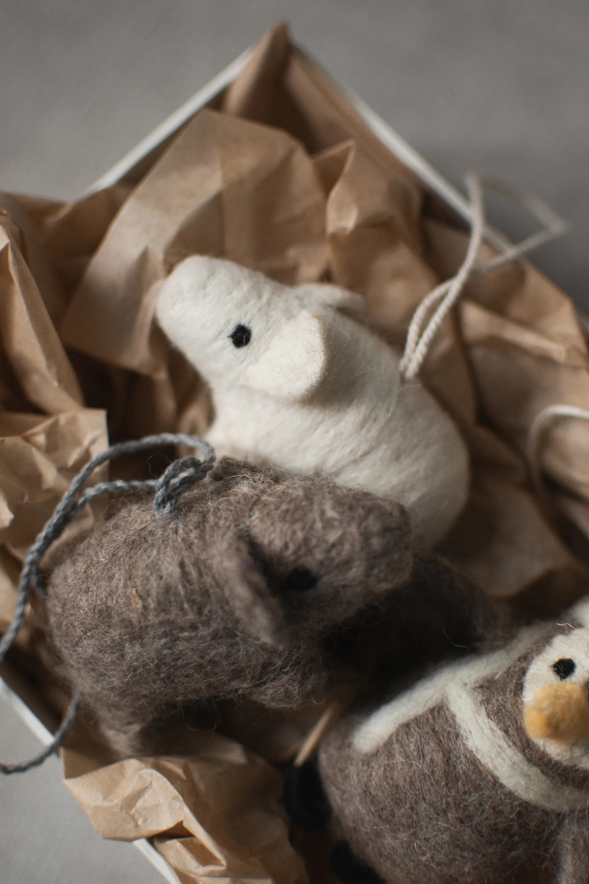 Zawieszka dekoracyjna, świnka, Biały DBKD