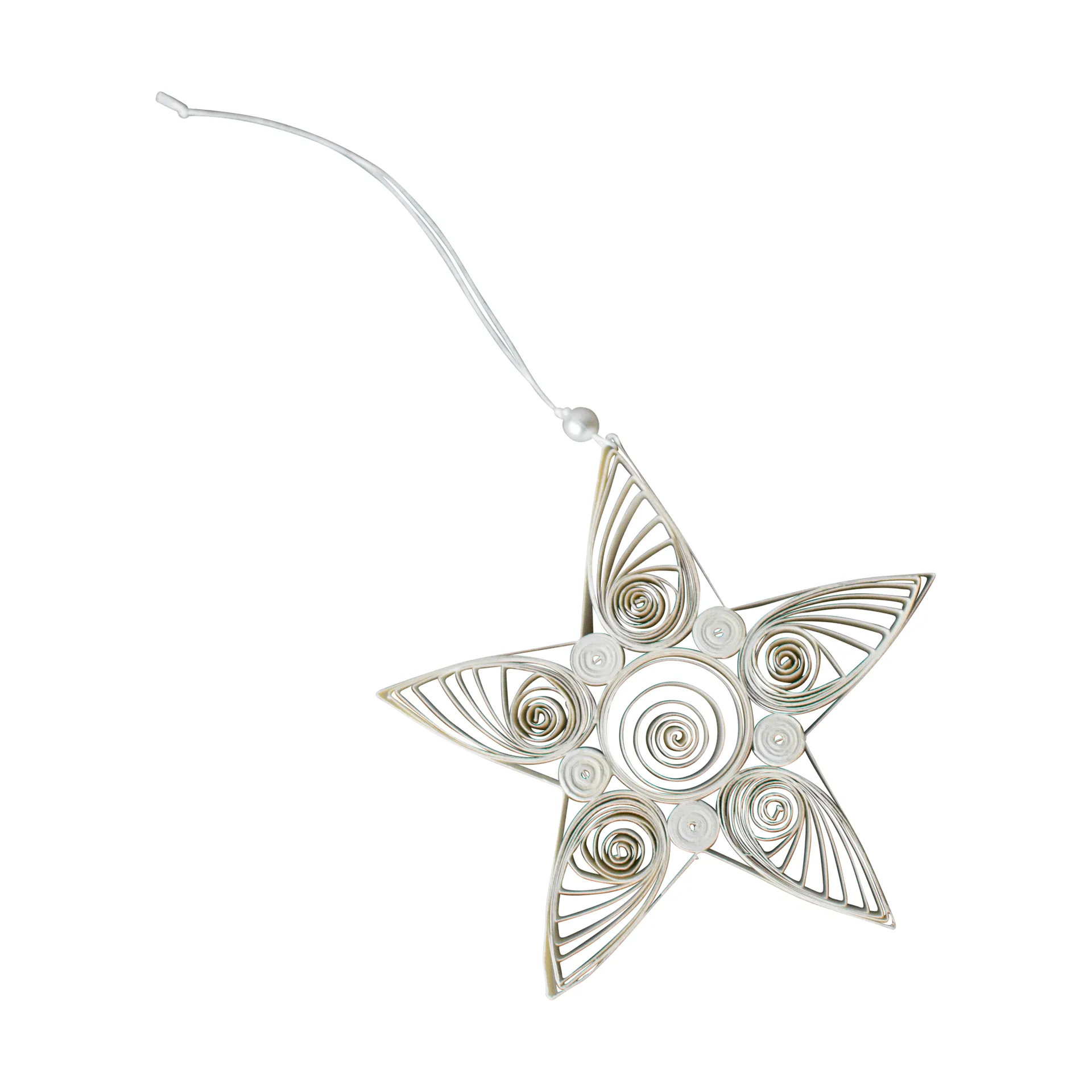 Zawieszka świąteczna Paper Star 10,5 cm, White DBKD