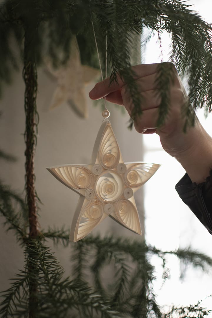 Zawieszka świąteczna Paper Star 10,5 cm, White DBKD