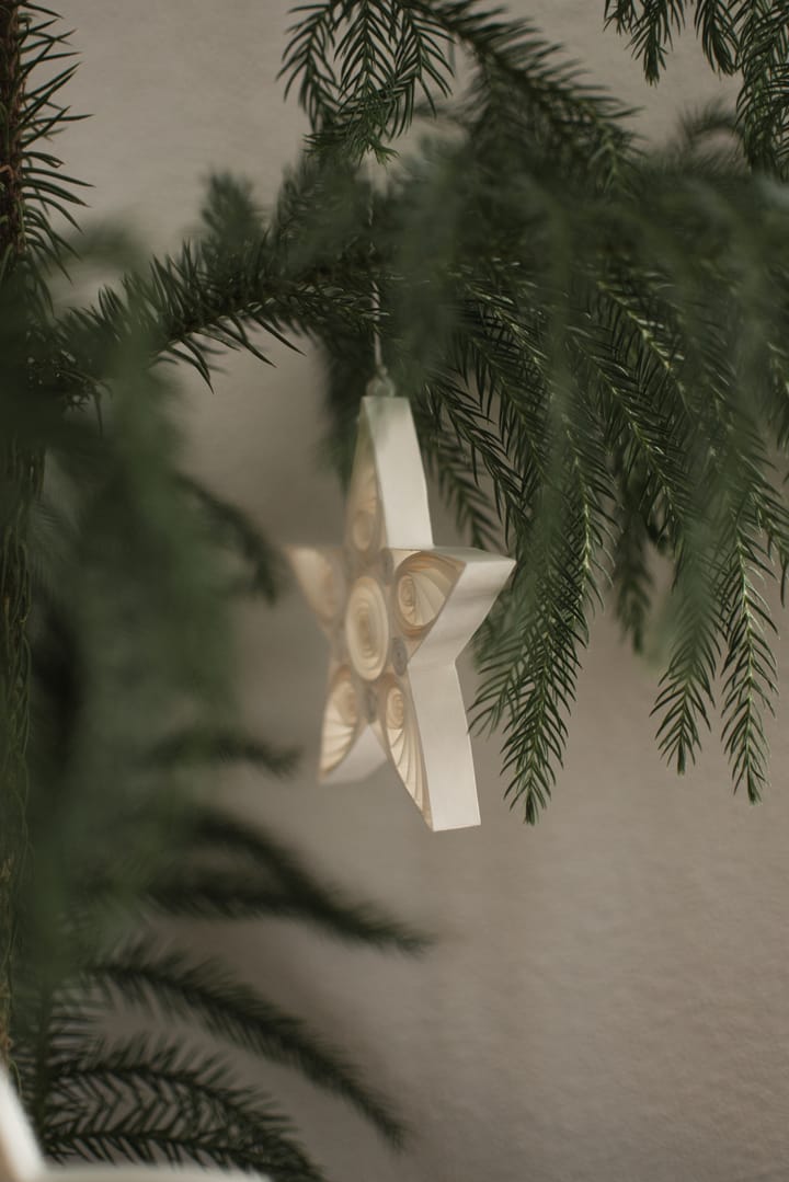 Zawieszka świąteczna Paper Star 13 cm, White DBKD