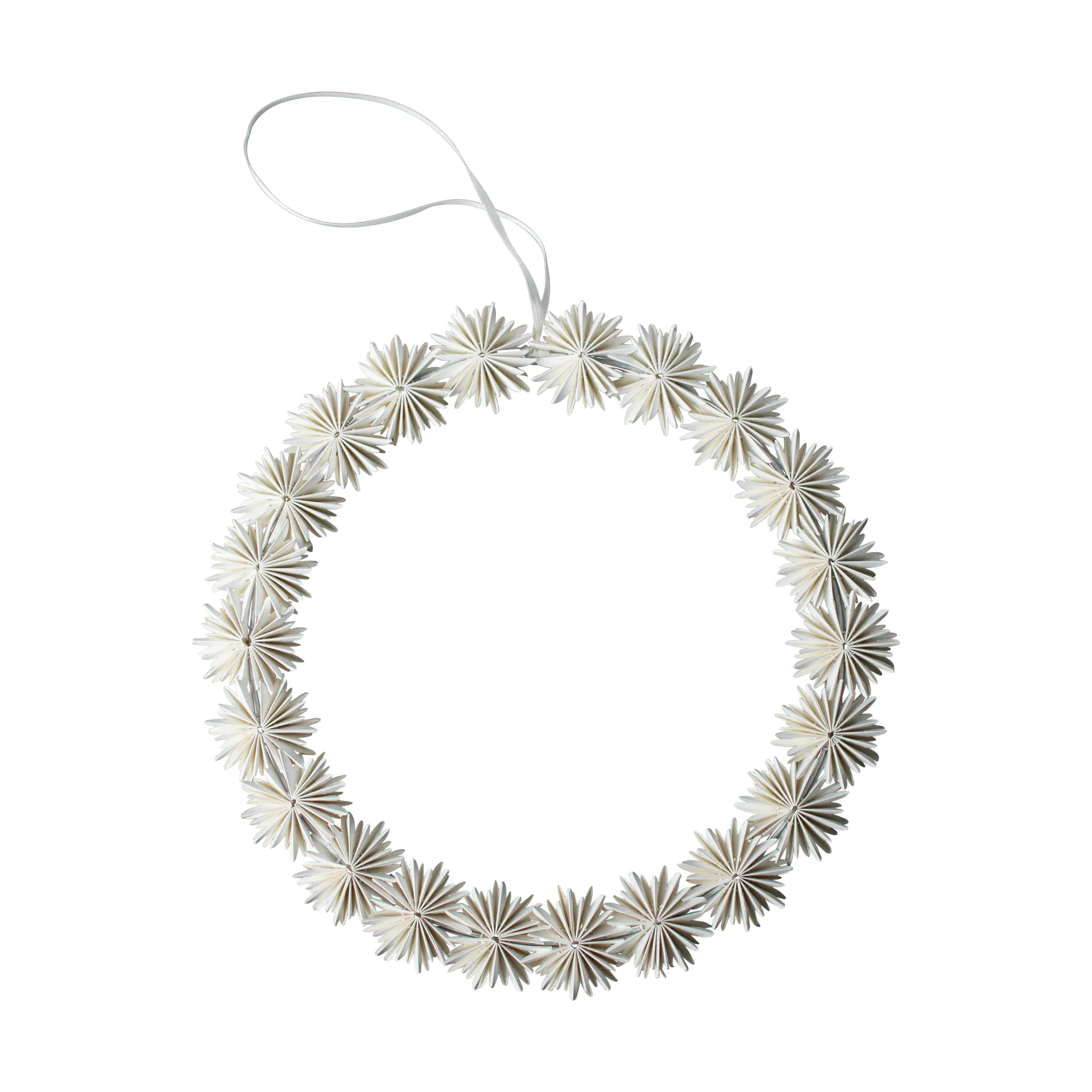Zawieszka świąteczna Wianek Paper Flake, White DBKD