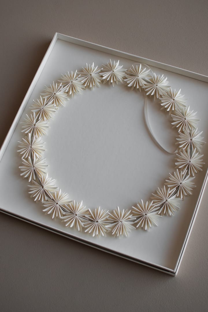 Zawieszka świąteczna Wianek Paper Flake, White DBKD