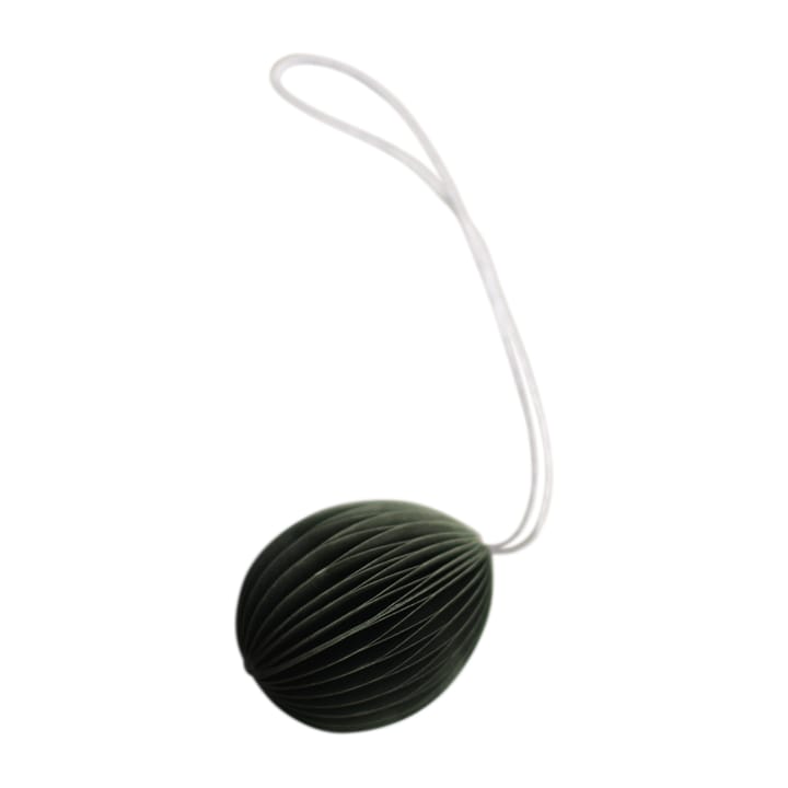 Zawieszka wielkanocna Ovoid papierowa small 4 cm - Moss - DBKD